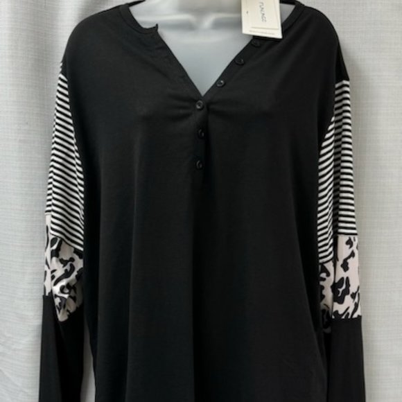 Funlingo Womens Plus Blouse-NWT-2XL - Picture 1 of 9